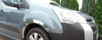 Peugeot Partner Tepee 2008–2018 Nerezové lišty na lemy blatníků (4 ks) fotografie 9