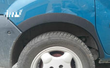 Renault Kangoo 1998–2008 Lemy blatníků (4 ks, černé) Plast fotografie 2
