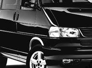 Volkswagen T4 Caravelle/Multivan 1990–2003 Nerezové lišty na lemy blatníků (4 ks) fotografie 3