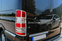 Mercedes Sprinter W906 2006–2018 Nerezové kryty zadních světel (2 ks) fotografie 2