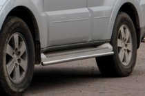 Mitsubishi Pajero Wagon III 1999–2006 Boční trubky na originální uchycení (2 ks, nerez) fotografie 5