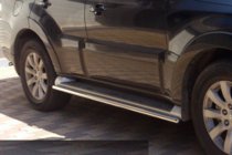 Mitsubishi Pajero Wagon III 1999–2006 Boční trubky na originální uchycení (2 ks, nerez) fotografie 2