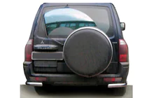 Mitsubishi Pajero Wagon III 1999–2006 Zadní ochranný oblouk AK003 (nerez) fotografie 1