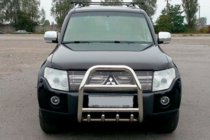 Mitsubishi Pajero Wagon III 1999–2006 Přední ochranný rám QT007 (nerez) fotografie 1