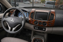 Mitsubishi L200 2006–2015 Kryty palubní desky (13 dílů) Hliník fotografie 1