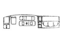 Mitsubishi Pajero Sport 1996–2007 Kryty palubní desky (2002-2007) Hliník fotografie 5