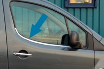 Citroen Berlingo 2008–2018 Okenní lišty dveří (nerez) OmsaLine – italská nerezová ocel fotografie 1