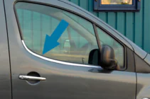 Citroen Berlingo 2008–2018 Okenní lišty dveří (nerez) fotografie 1