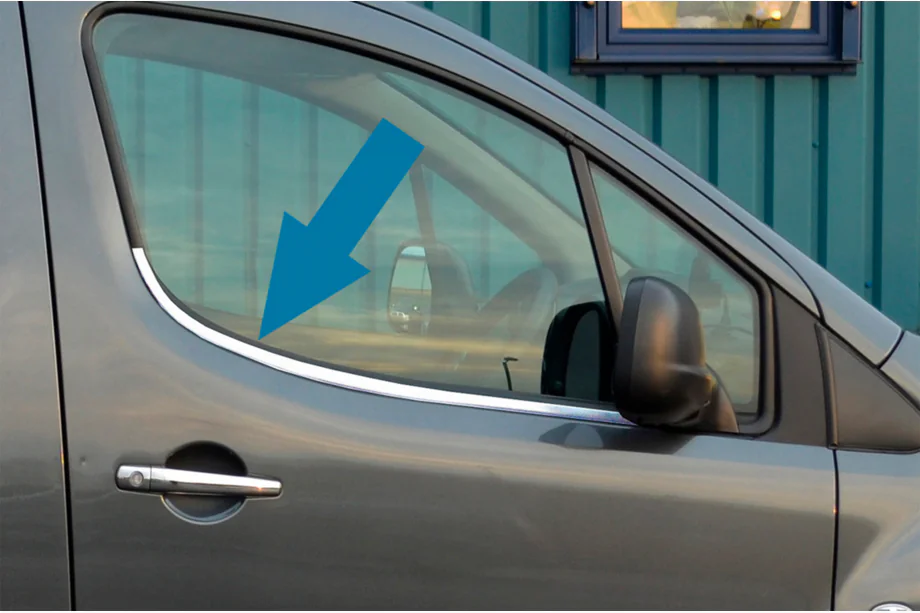 Citroen Berlingo 2008–2018 Okenní lišty dveří (nerez) Image