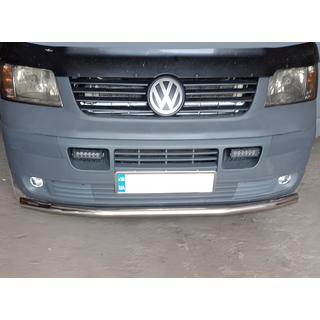 Přední ochranný rám jednoduchý (nerez) Volkswagen T5 Transporter 2003–2010 fotografie 1