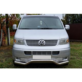 Přední ochranný rám Vlna ST007 (nerez) Volkswagen T5 Transporter 2003–2010 fotografie 1