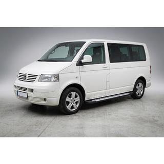 Boční nášlapy Allmond Grey (2 ks, hliník) Volkswagen T5 Transporter 2003–2010 fotografie 1