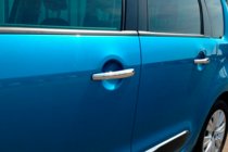Citroen C-3 2009–2016 Chromové kryty klik dveří (4 ks, nerez) fotografie 7