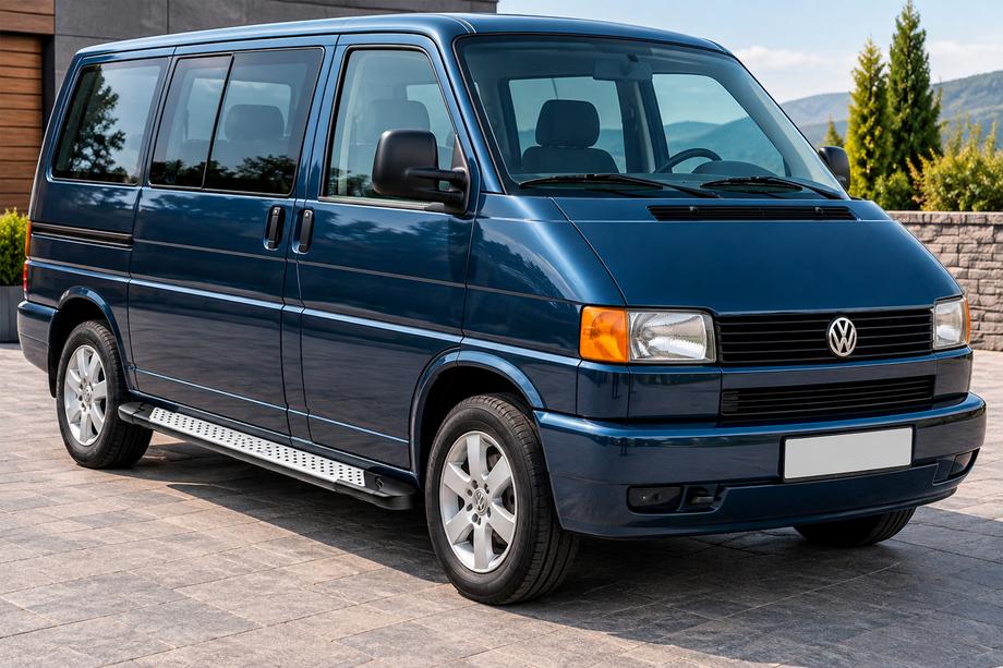Volkswagen T4 Caravelle/Multivan 1990–2003 Boční nášlapy Allmond Grey (2 ks, hliník) Krátký rozvor Image