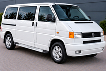 Volkswagen T4 Transporter 1990–2003 Boční nášlapy Allmond Grey (2 ks, hliník) fotografie 1
