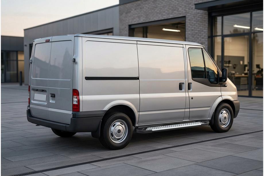 Ford Transit 2000–2014 Boční nášlapy Allmond Grey (2 ks, hliník) Image