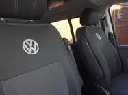 Volkswagen T5 Caravelle 2004–2010 Autopotahy (eko kůže a látka, Premium) Kompletní sada a přední sedadla (1+1) fotografie 12