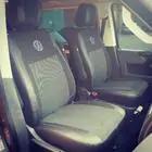 Volkswagen T5 Caravelle 2004–2010 Autopotahy (eko kůže a látka, Premium) Kompletní sada a přední sedadla (1+1) fotografie 7