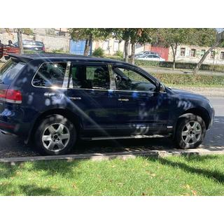 Chromové kryty sloupků dveří (6 ks, nerez) Volkswagen Touareg 2002–2010 fotografie 4