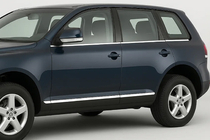 Volkswagen Touareg 2002–2010 Spodní okenní lišty (6 ks, nerez) fotografie 1