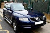 Volkswagen Touareg 2002–2010 Boční nášlapy Allmond Grey (2 ks, hliník) fotografie 2
