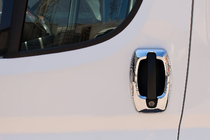 Fiat Ducato 2006–2025 Nerezové kryty dveřních klik Kryty kolem klik (4 ks) fotografie 2