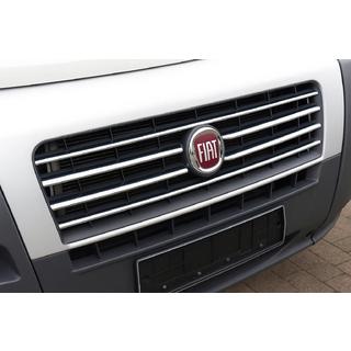 Nerezové lišty na masku chladiče 2006-2014 (6 ks, nerez) Fiat Ducato 2006–2025 fotografie 1
