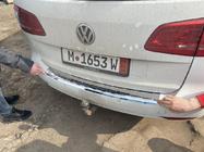 Volkswagen Touran 2010–2015 Nerezová lišta na zadní nárazník Carmos fotografie 2