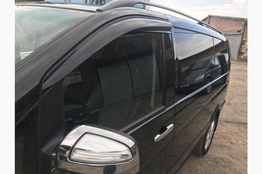 Mercedes Viano 2004–2014 Deflektory oken (2 ks, Sunplex Sport) Fotografie 5