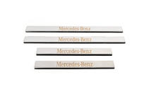 Mercedes třída E W210 1995–2002 Nerezové kryty prahů (Carmos, 4 ks, nerez) fotografie 2