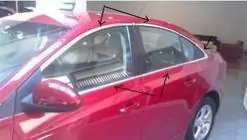 Chevrolet Cruze 2009–2015 Kompletní okenní lišty (pro verzi Sedan, nerez) fotografie 2