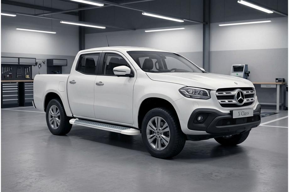 Mercedes X-Class 2017–2020 Boční prahy Allmond White (2 ks, hliník) Image