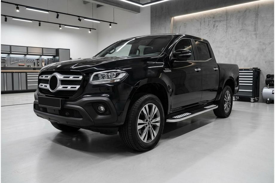 Mercedes X-Class 2017–2020 Boční nášlapy Tayga Grey V2 (2 ks, hliník) Image