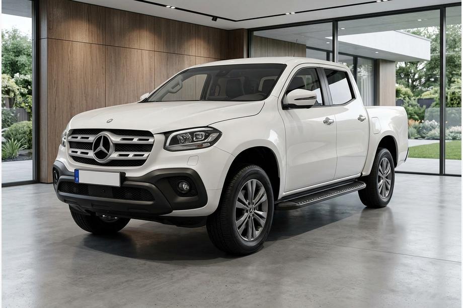 Mercedes X-Class 2017–2020 Boční nášlapy Tayga Black V1 (2 ks, hliník) Fotografie 1