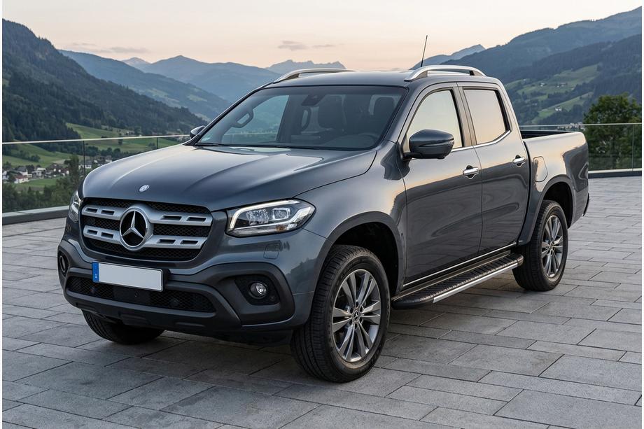 Mercedes X-Class 2017–2020 Boční prahy Bosphore Grey (2 ks, hliník) Image