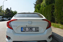 Honda Civic Sedan X 2016–2021 Spoiler Anatomic (k lakování) fotografie 4