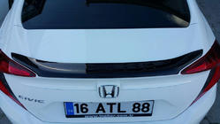 Honda Civic Sedan X 2016–2021 Spoiler Anatomic (k lakování) fotografie 2