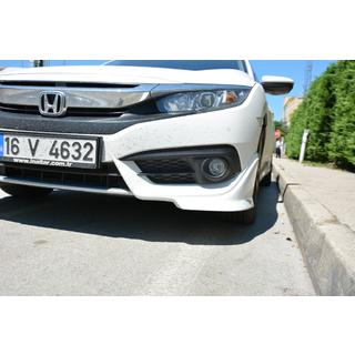Rohové nástavce předního nárazníku (k lakování) Honda Civic Sedan X 2016–2021 fotografie 3