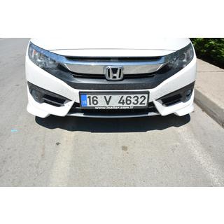 Rohové nástavce předního nárazníku (k lakování) Honda Civic Sedan X 2016–2021 fotografie 2