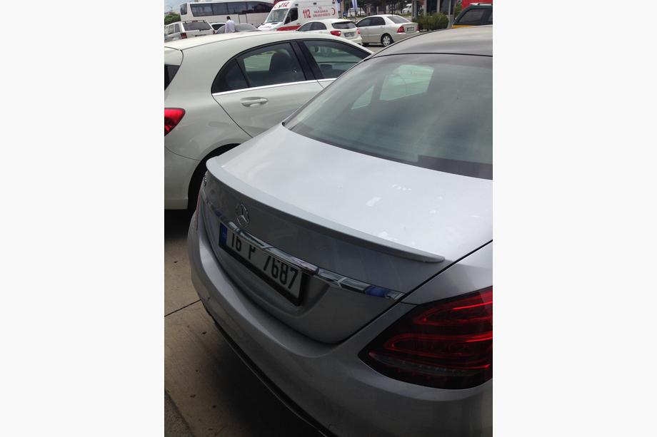 Mercedes C-Class W205 2014–2021 Spoiler Meliset (k lakování) Image