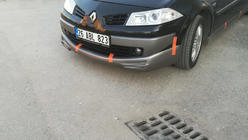 Renault Megane II 2004–2009 Přední lip spoiler nárazníku 2006-2009 (k lakování) fotografie 2