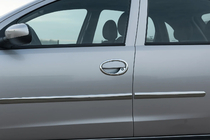 Opel Corsa C 2000–2006 Chromové obložení kolem klik (4 ks, nerez) fotografie 1