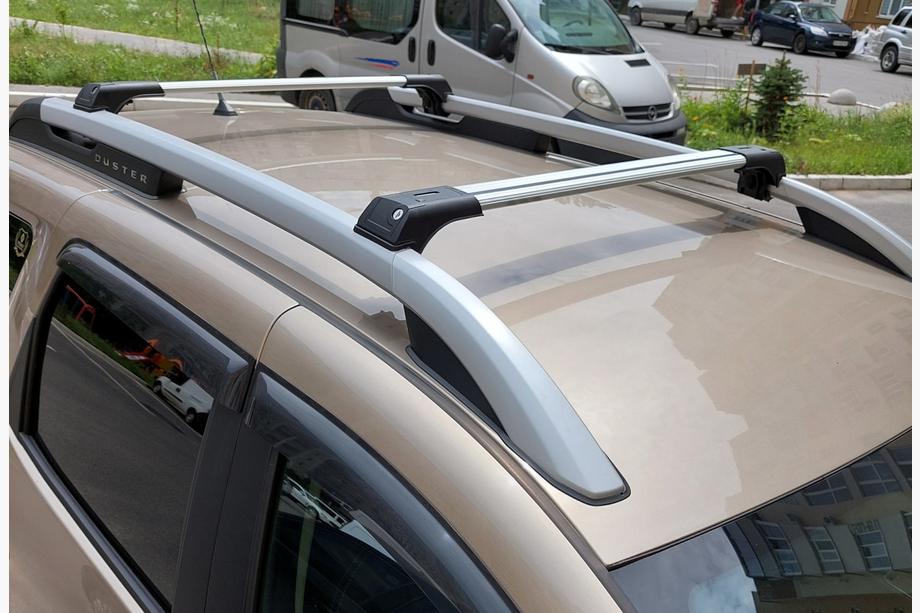 Renault Duster 2018–2024 Příčníky na střešní hagusy Skybar V1 (2 ks) Šedá Image