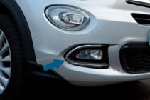 Fiat 500X 2014–2024 Nerezové kryty mlhových světel fotografie 1