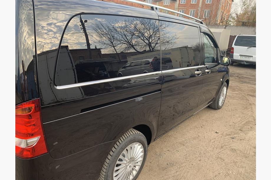 Mercedes Vito/V-class W447 2014– Spodní lišty oken po celé délce (8 ks, nerez) OmsaLine, L2, 2 boční dveře Fotografie 3