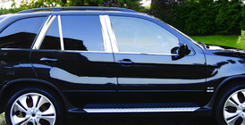 BMW X5 F15 2013–2018 Nerezové lišty sloupků dveří fotografie 1