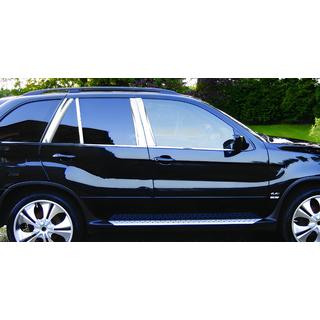 Nerezové lišty sloupků dveří BMW X5 F15 2013–2018