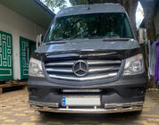 Mercedes Sprinter W906 2006–2018 Přední spodní ochranná trubka Shark (nerez) fotografie 1