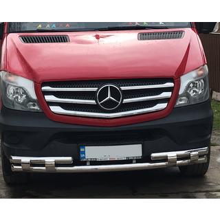 Přední spodní ochranná trubka Shark (nerez) Mercedes Sprinter W906 2006–2018 fotografie 3