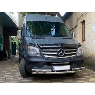 Přední spodní ochranná trubka Shark (nerez) Mercedes Sprinter W906 2006–2018 fotografie 2
